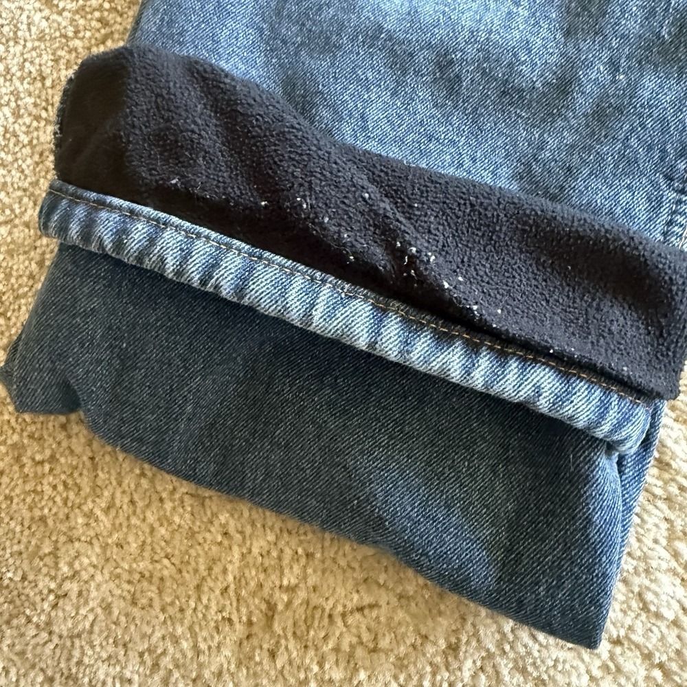 Key Workwear‎ Fleece Lined Jeans Men's 40x30 Indigo Enzyme Wash Insulated 4732 - Picture 15 of 16